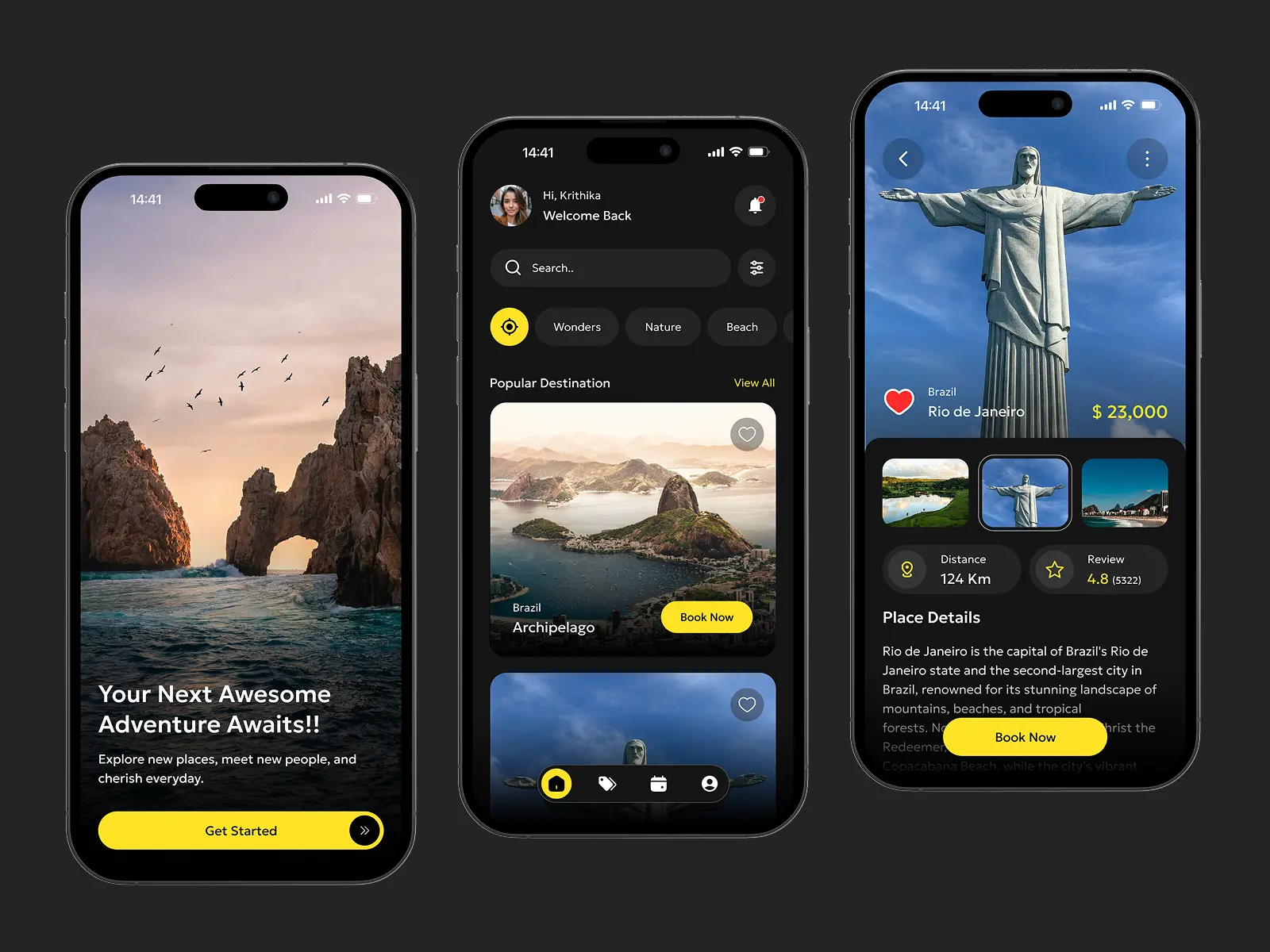 Travel App UI Design