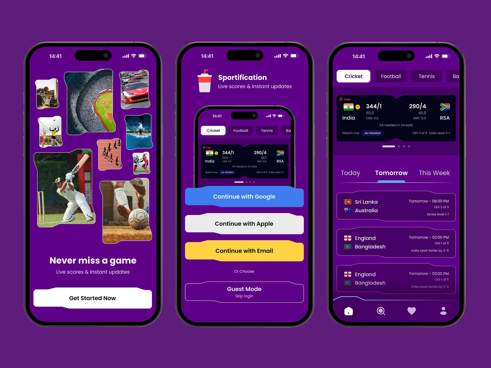 Sports Score Update App