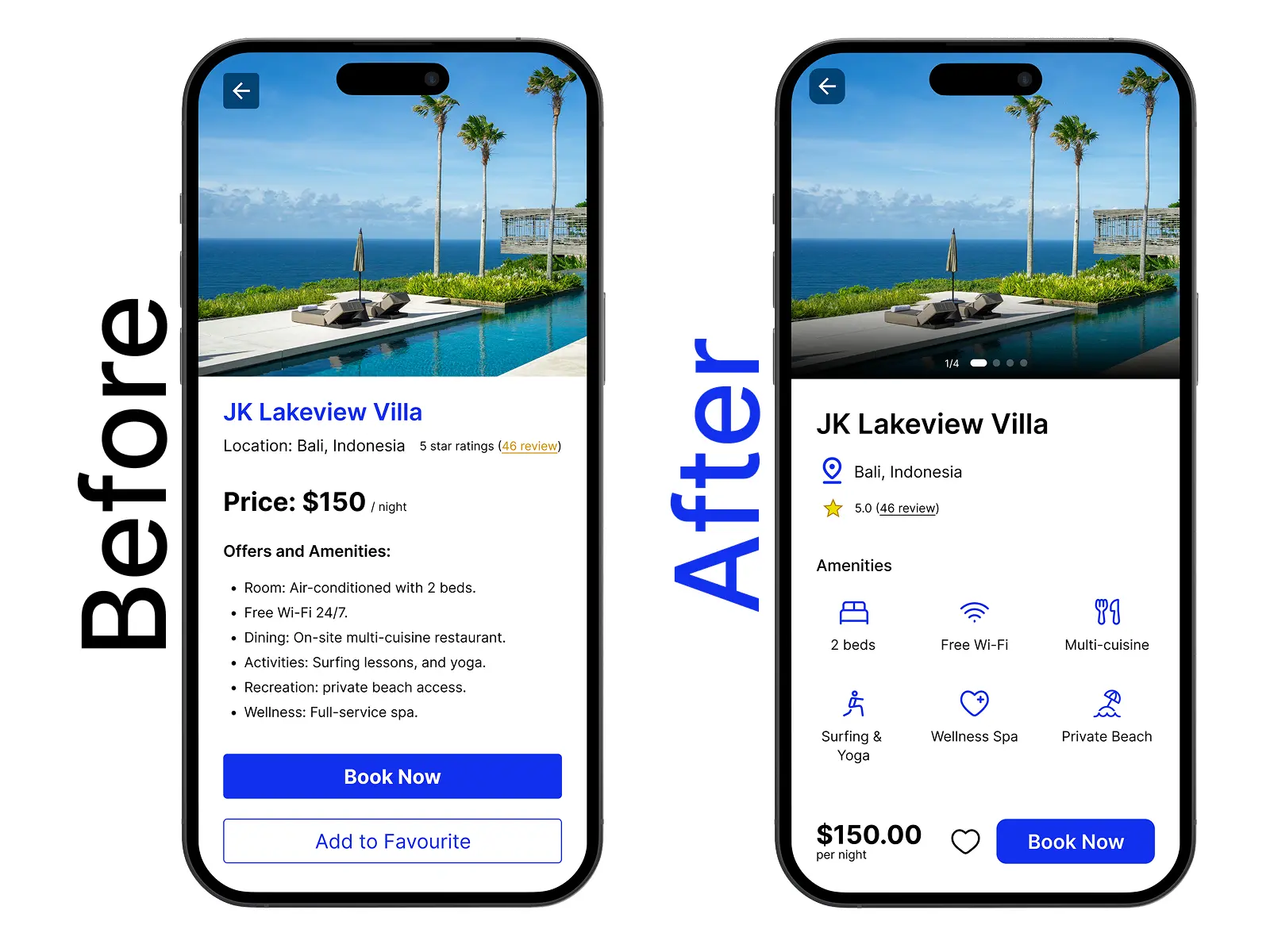 Resort Booking Page